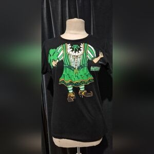 Leprechaun Costume T-Shirt - Green and Black (Box A)